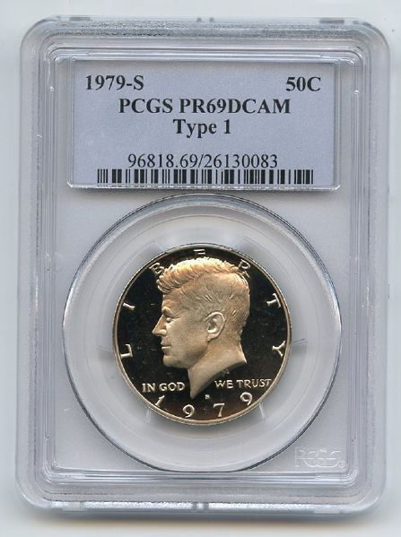 1979 S 50C Kennedy Half Dollar Proof PCGS PR69DCAM