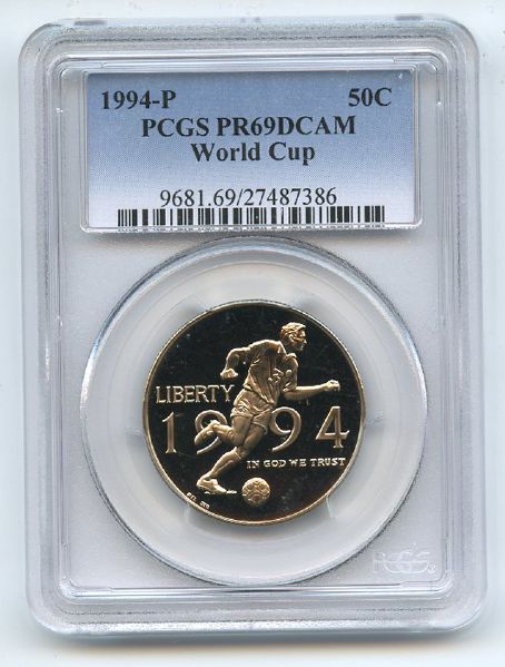 1994 P 50C World Cup Commemorative PCGS PR69DCAM