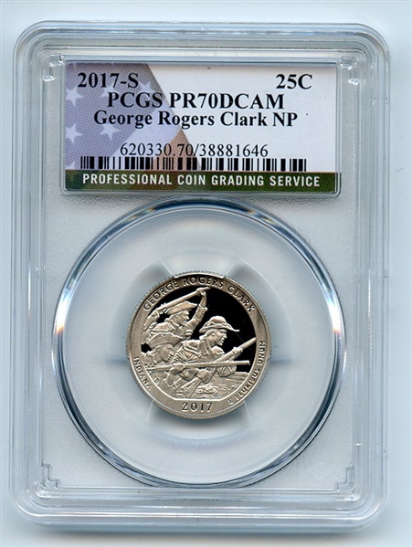 2017 S 25C Clad George Rogers Clark Quarter PCGS PR70DCAM