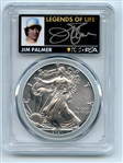 2021 (P) $1 American Silver Eagle EI 1oz PCGS MS70 FDOI Jim Palmer