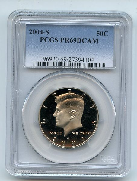 2004 S 50C Kennedy Half Dollar PCGS PR69DCAM