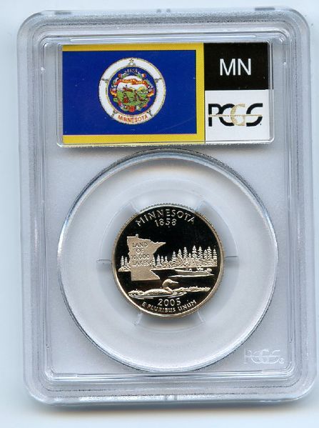 2005 S 25C Clad Minnesota Quarter PCGS PR70DCAM