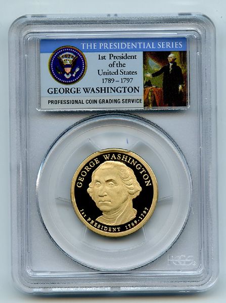 2007 S $1 George Washington Dollar PCGS PR70DCAM