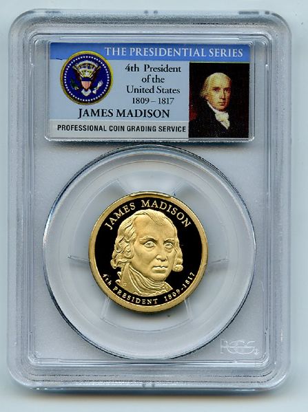 2007 S $1 James Madison Dollar PCGS PR70DCAM