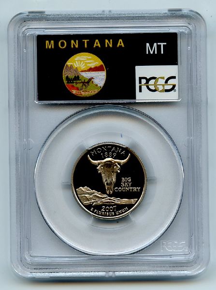 2007 S 25C Clad Montana Quarter PCGS PR70DCAM