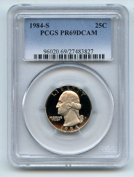 1984 S 25C Washington Quarter Proof PCGS PR69DCAM