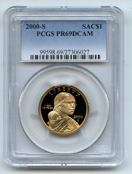 2000 S $1 Sacagawea Dollar PCGS PR69DCAM