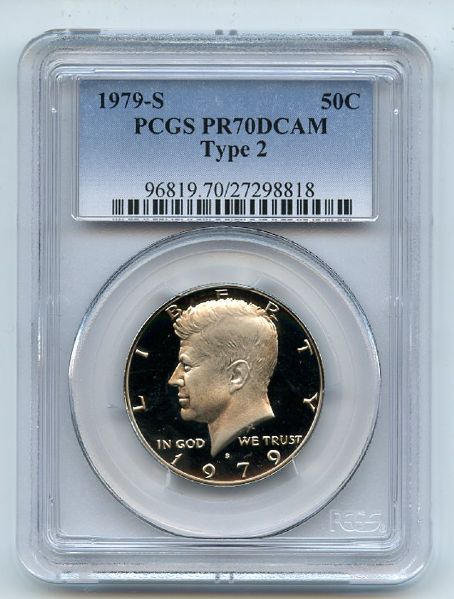 1979 S 50C T2 Type 2 Kennedy Half Dollar Proof PCGS PR70DCAM