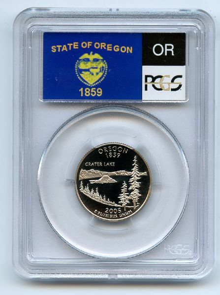 2005 S 25C Clad Oregon Quarter PCGS PR70DCAM