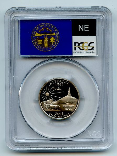 2006 S 25C Clad Nebraska Quarter PCGS PR70DCAM