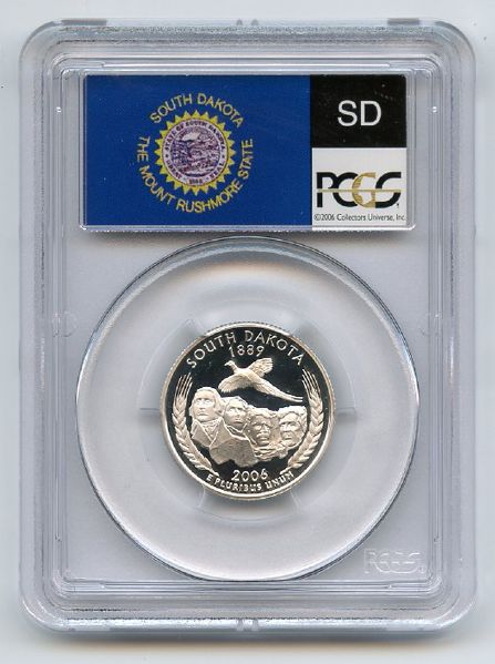 2006 S 25C Silver South Dakota Quarter PCGS PR70DCAM