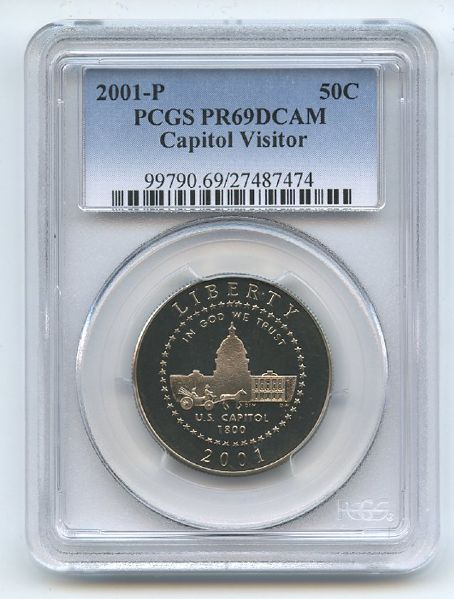 2001 P 50C Capitol Visitor Center PCGS PR69DCAM