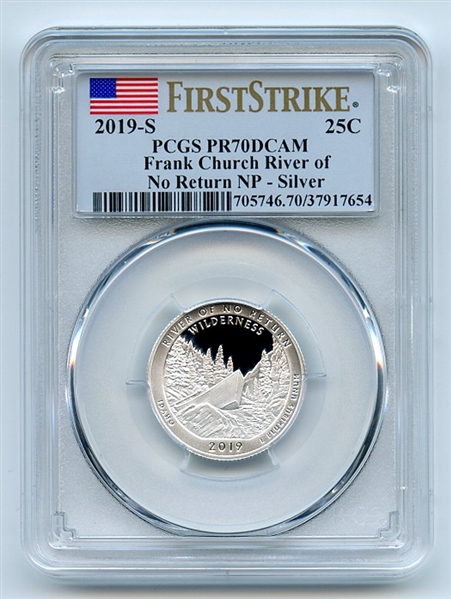 2019 S 25C Silver Frank Church River Return Quarter PCGS PR70DCAM First Strike