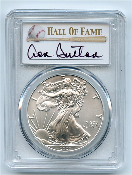 2020 $1 American Silver Eagle 1oz PCGS MS70 FDOI Don Sutton