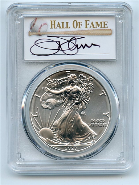 2020 (S) $1 Silver Eagle Emergency Issue PCGS MS70 FDOI Jim Palmer