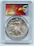 2002 $1 American Silver Eagle 1oz PCGS MS70 First Strike Cleveland Eagle