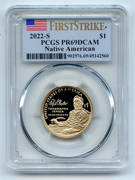 2022 S $1 Sacagawea Dollar PCGS PR69DCAM First Strike