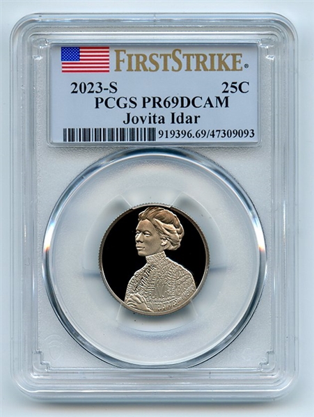 2023 S 25C Clad Jovita Idar Quarter PCGS PR69DCAM First Strike