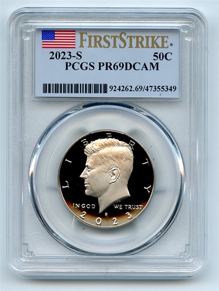 2023 S 50C Clad Kennedy Half Dollar PCGS PR69DCAM First Strike