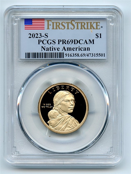 2023 S $1 Sacagawea Dollar PCGS PR69DCAM First Strike