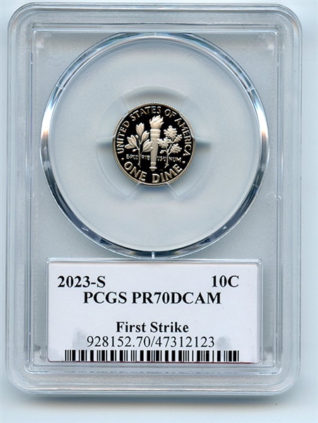 2023 S 10C Clad Roosevelt Dime PCGS PR70DCAM First Strike Thomas Cleveland Arrows