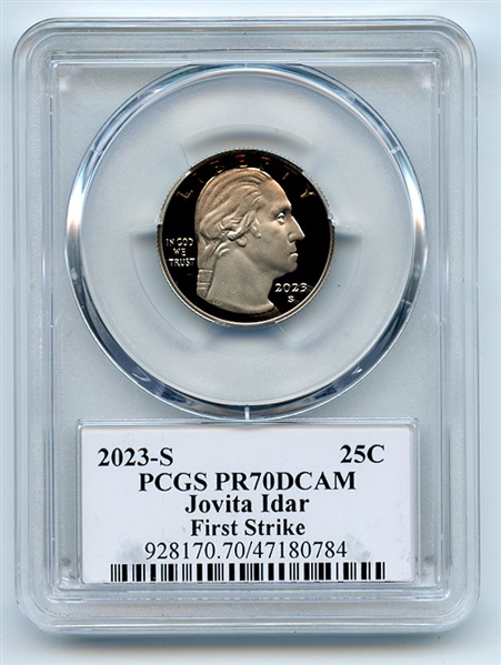 2023 S 25C Clad Jovita Idar Quarter PCGS PR70DCAM First Strike Cleveland Arrows