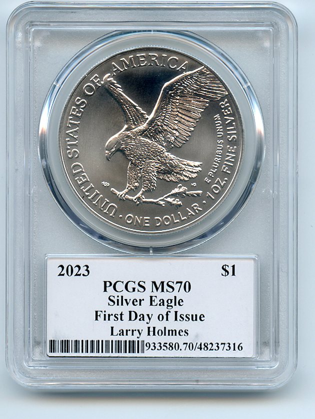 Item Detail - 2023 $1 American Silver Eagle 1oz PCGS PSA MS70 FDOI ...