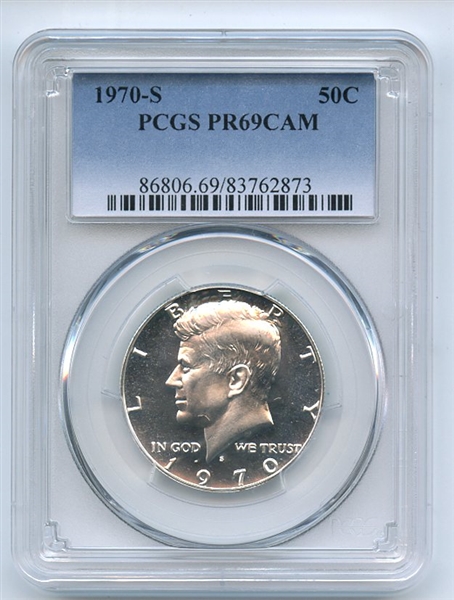 1970 S 50C Kennedy Half Dollar PCGS PR69CAM