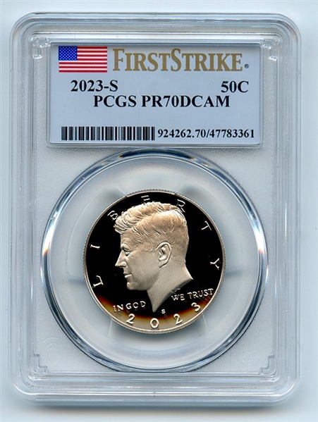 2023 S 50C Clad Kennedy Half Dollar PCGS PR70DCAM First Strike