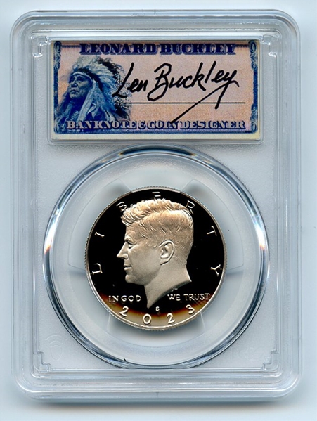 2023 S 50C Clad Kennedy Half Dollar PCGS PR70DCAM First Strike Leonard Buckley