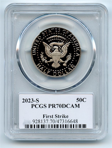 2023 S 50C Clad Kennedy Half Dollar PCGS PR70DCAM First Strike Leonard Buckley