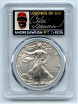 2020 $1 American Silver Eagle 1oz PCGS MS70 FS Legends of Life Andre Dawson