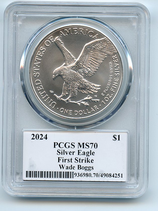 Item Detail - 2024 $1 American Silver Eagle 1oz PCGS MS70 FS Legends of ...