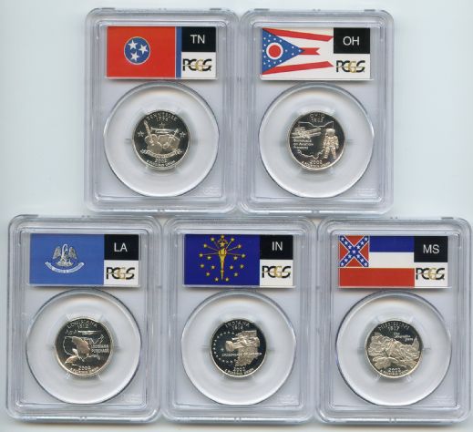 2002 S Silver State Quarter Set PCGS PR69DCAM