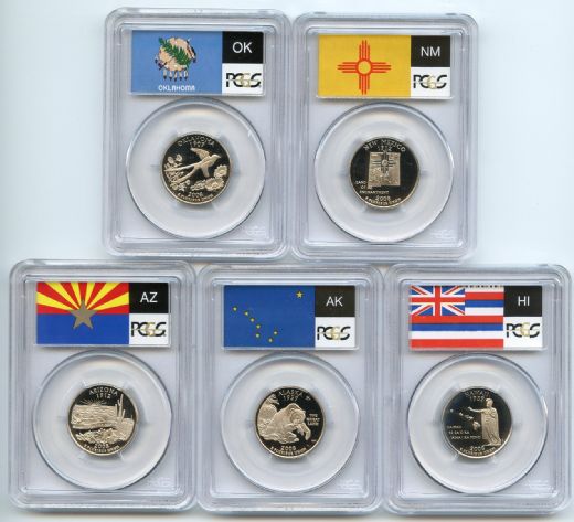 2008 S Clad State Quarter Set PCGS PR69DCAM