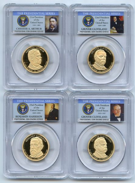 2012 S Presidential Dollar Set PCGS PR69DCAM