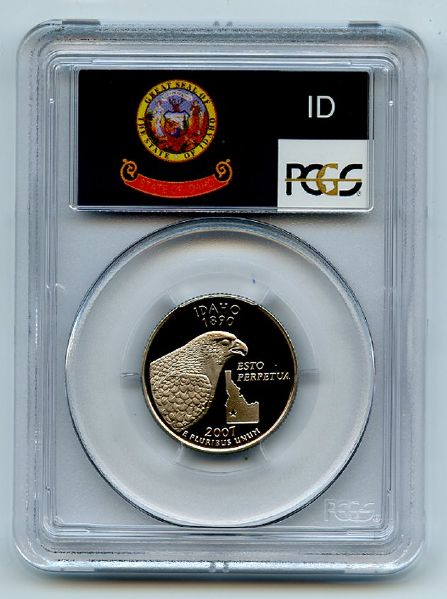 2007 S 25C Clad Idaho Quarter PCGS PR70DCAM