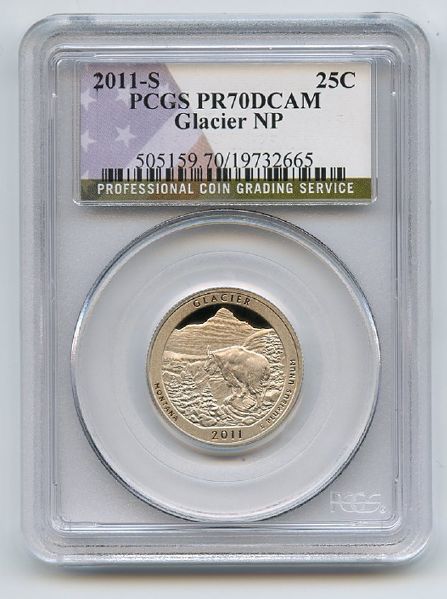 2011 S 25C Clad Glacier Quarter PCGS PR70DCAM