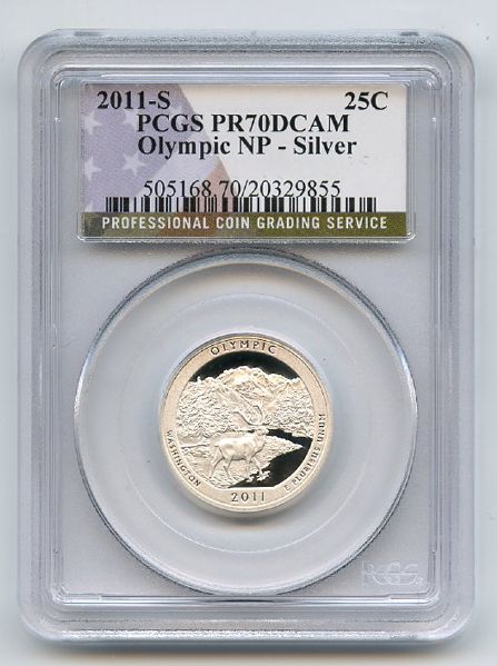 2011 S 25C Silver Olympic Quarter PCGS PR70DCAM