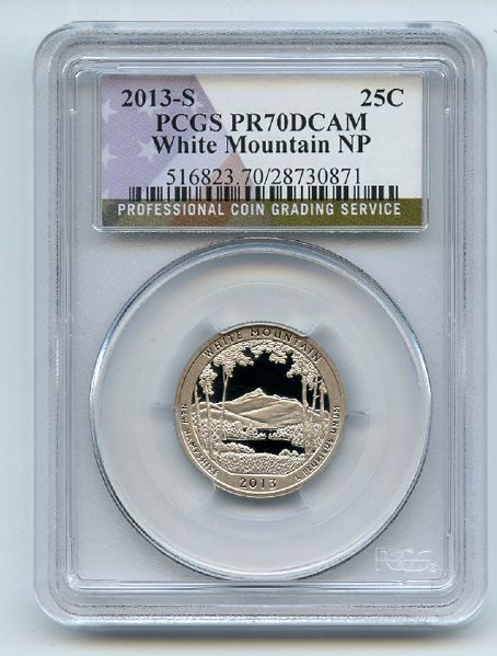 2013 S 25C Clad White Mountain PCGS PR70DCAM