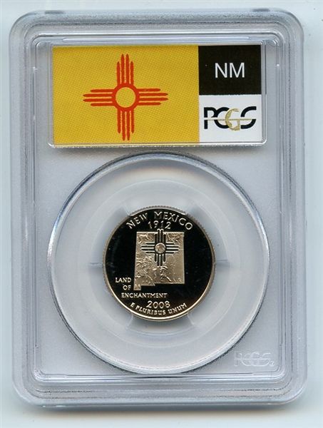 2008 S 25C Clad New Mexico Quarter PCGS PR69DCAM