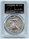 2016 (S) $1 American Silver Eagle PCGS PSA MS70 Legends of Life Paul Molitor