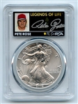 2002 $1 American Silver Eagle Dollar PCGS MS70 Legends of Life Pete Rose