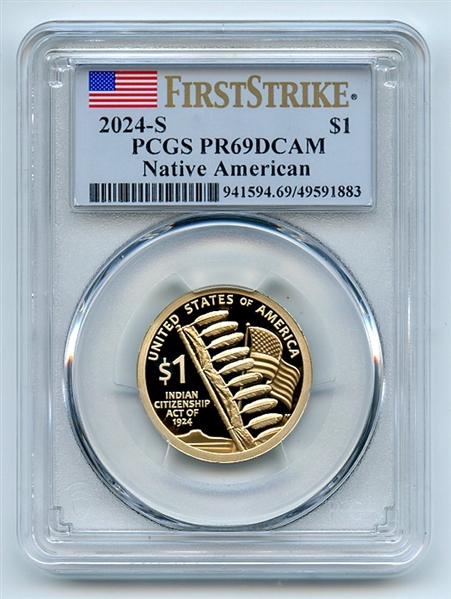 2024 S $1 Sacagawea Dollar PCGS PR69DCAM First Strike