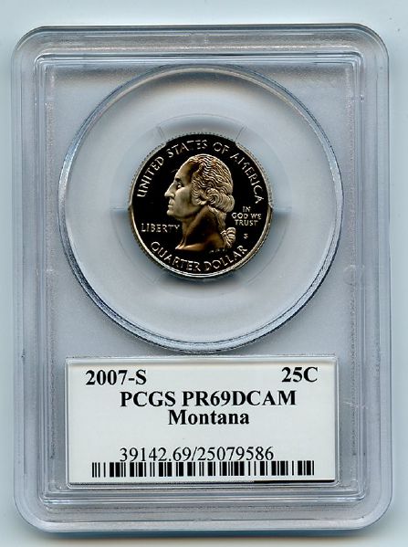 2007 S 25C Clad Montana Quarter PCGS PR69DCAM