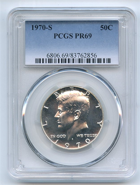 1970 S 50C Kennedy Half Dollar PCGS PR69