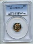 1968 S 10C Roosevelt Dime PCGS PR68CAM