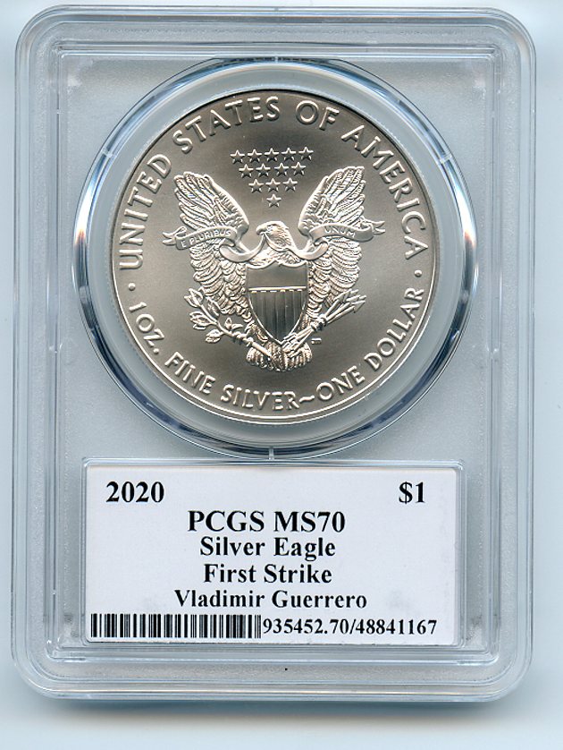 Lot Detail - 2020 $1 American Silver Eagle 1oz PCGS MS70 FS Legends of ...