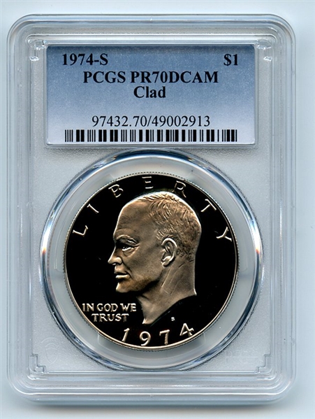 1974 S $1 Ike Eisenhower Dollar Proof PCGS PR70DCAM