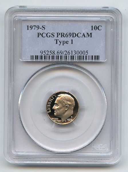 1979 S 10C Roosevelt Dime Proof PCGS PR69DCAM